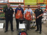 Home Depot Mower Donation