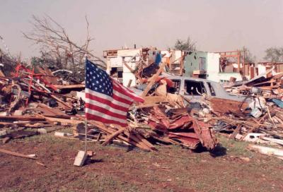 image of damage after May 3, 1999 tornado