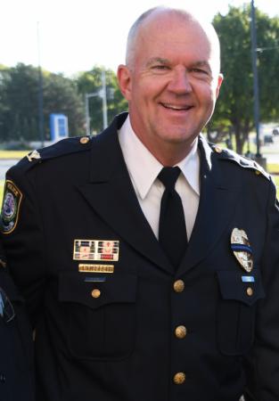 Police Chief Sid Porter standing in uniform
