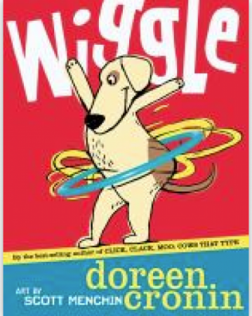 Dog with hula hoops- Wiggle book cover