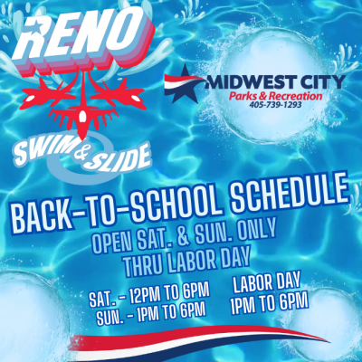 Reno Swim & Slide Back to School Schedule