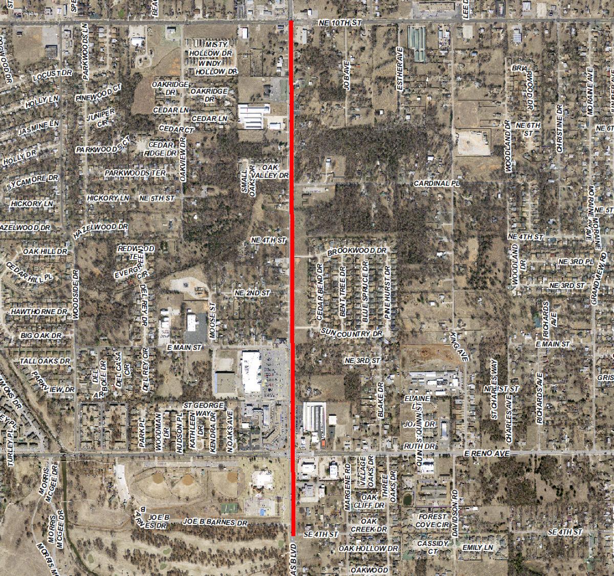 Douglas Blvd Project Map