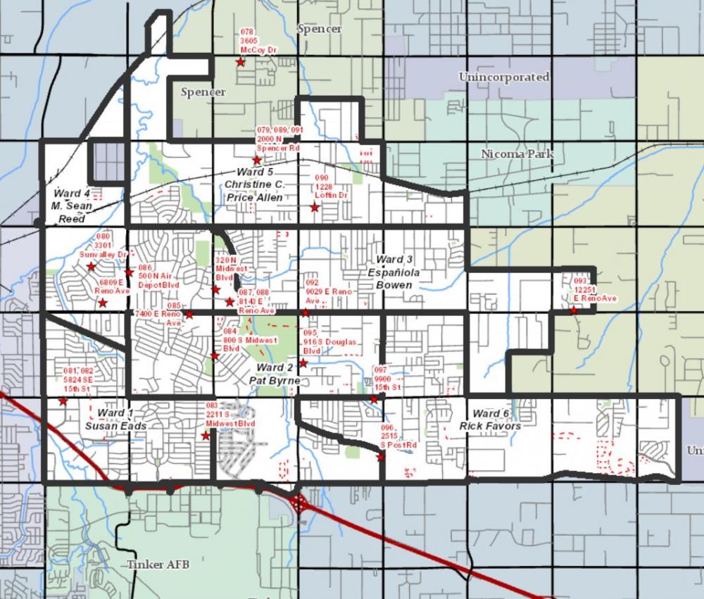 Public Works Midwest City Oklahoma   Maps 